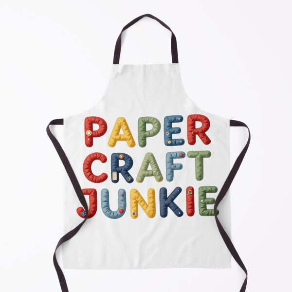 Item preview, PAPER CRAFT JUNKIE - IN COLORFUL FAUX LETTERING designed and sold by AlexOBrienArt.