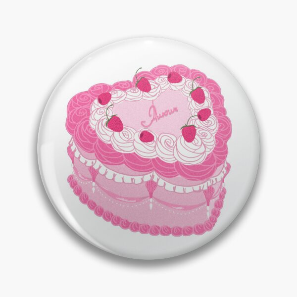 Item preview, Rassberry sweet strawberry heart pink cake  designed and sold by Hi-Princess.