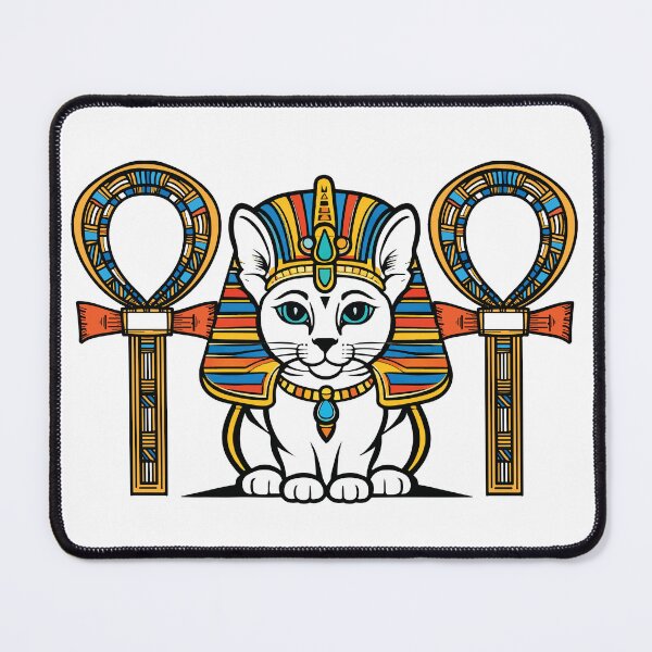 Item preview, Divine Feline: Pharaoh Kitty Ancient Egypt Illustration | Ancient Egypt Art designed and sold by GulfSignature.