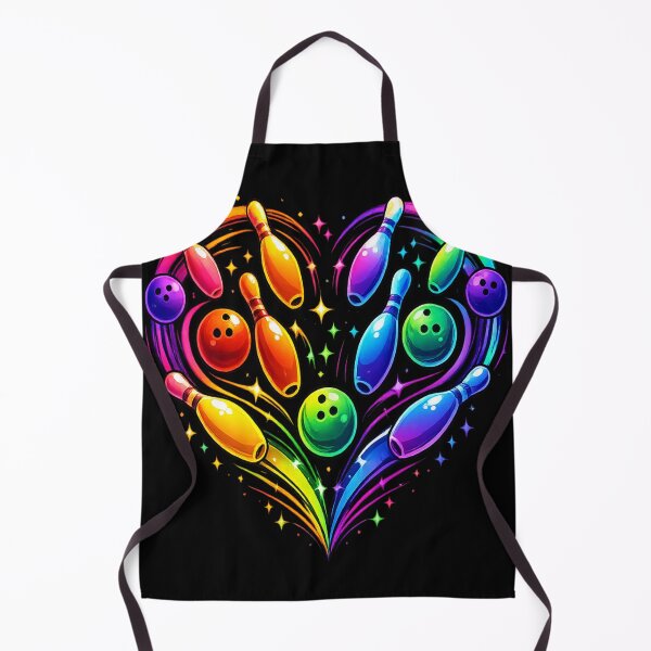 Item preview, Bowling Heart Colorful Neon Sports Bowling Pin designed and sold by AmazingViews.