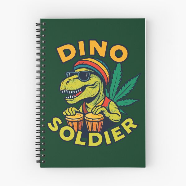 Item preview, DINO SOLDIER: Pop-Art T-Rex Reggae Musician Drummer designed and sold by Virtualstars.