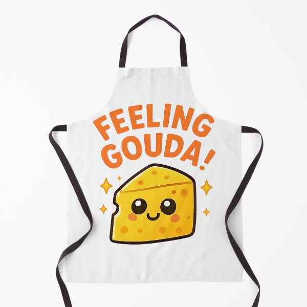 Item preview, Feeling Gouda! Cute cheese pun cartoon designed and sold by stateofcheese.
