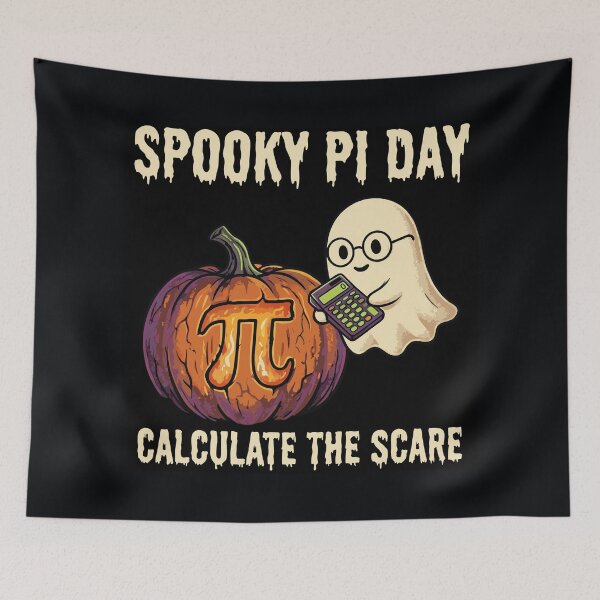 Item preview, Spooky Pi Day Teacher and Student Math Art designed and sold by RobinaWorks.