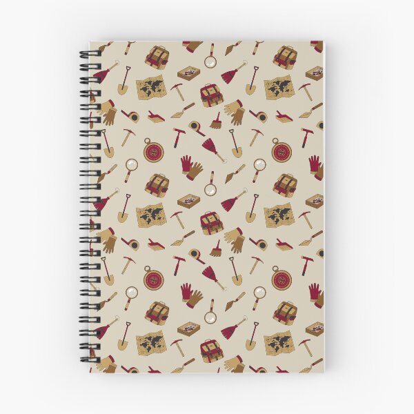 Item preview, Archaeology Tools Background Pattern - Light Beige, Red Vine, Dark and Moderate Orange designed and sold by ottrain.