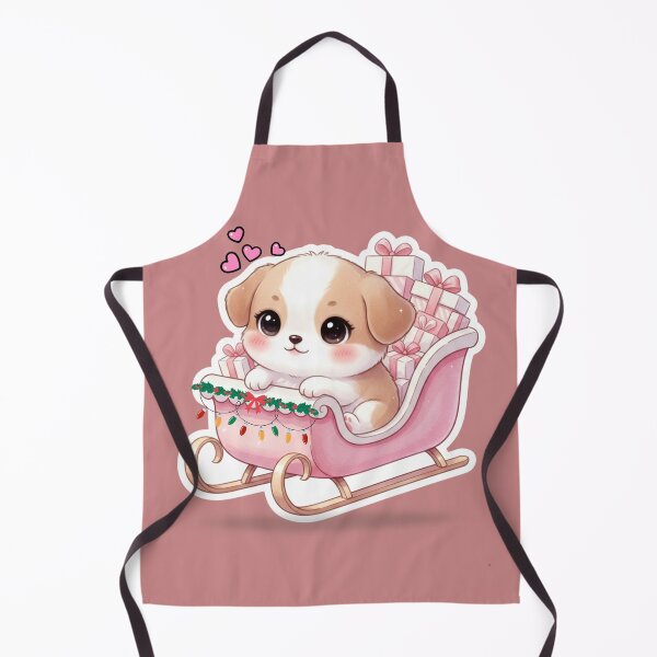 Item preview, Cute puppy in a pink sled designed and sold by AudyNath.