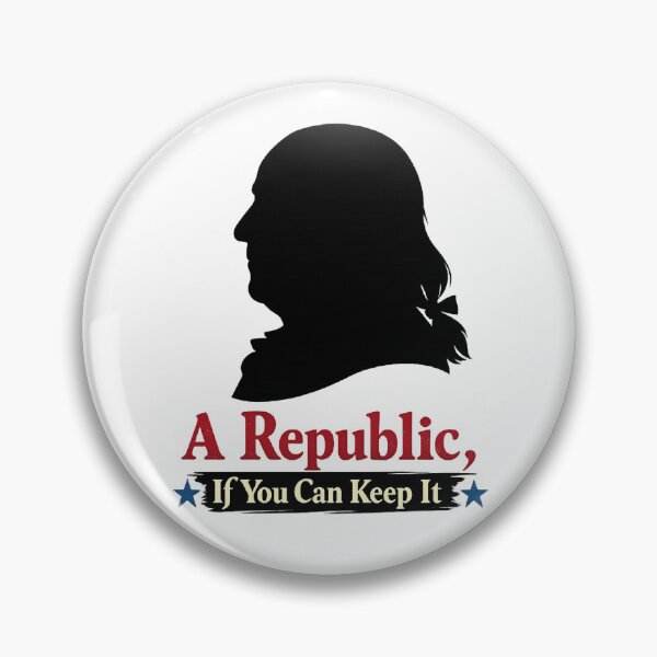 Item preview, A Republic If You Can Keep It Ben Franklin Quote  designed and sold by The Junto Shop.