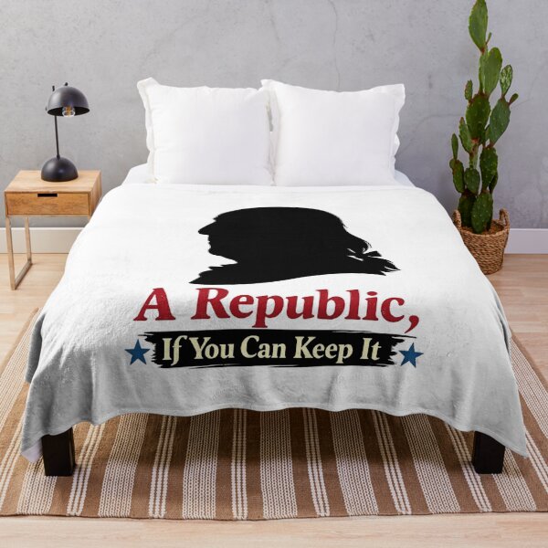 Item preview, A Republic If You Can Keep It Ben Franklin Quote  designed and sold by The Junto Shop.