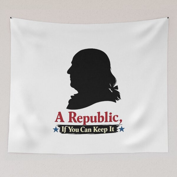 Item preview, A Republic If You Can Keep It Ben Franklin Quote  designed and sold by The Junto Shop.
