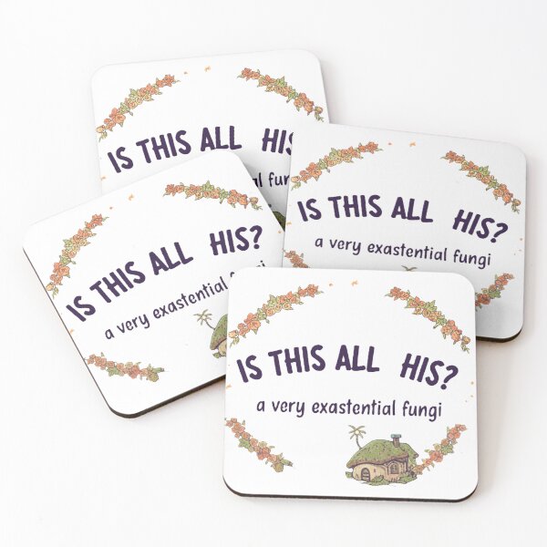 Item preview, Is This All His? A Very Existential Fungi | Cottagecore Mushroom Humor designed and sold by Forestfrost.