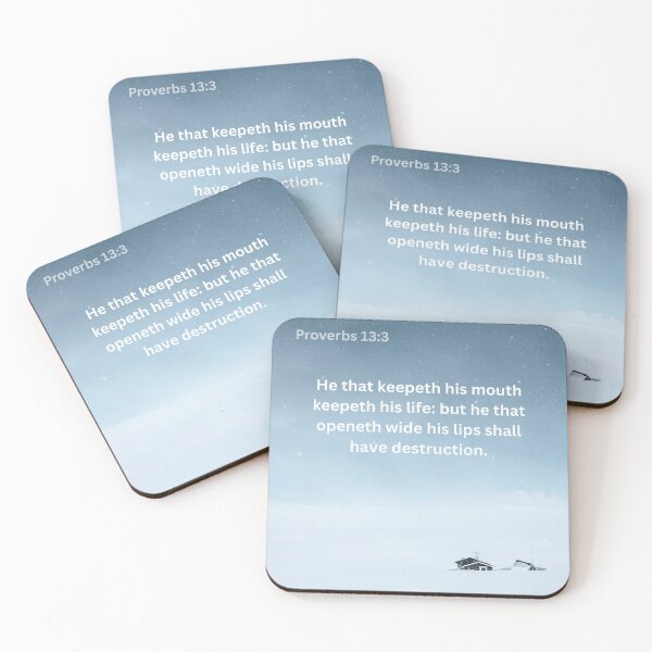 Item preview, Proverbs 13:3 designed and sold by Undonemadenew.