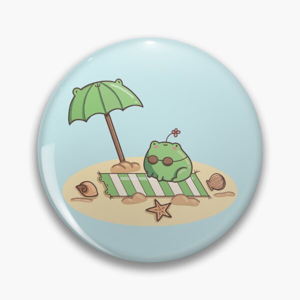 Item preview, Beach Day but Everything is Frog designed and sold by ShyHomebodyClub.