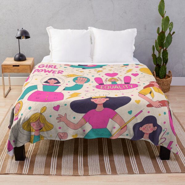 Item preview, Girl Power & Equality Whimsical Pattern – Empowered Women Celebration designed and sold by Midnight Veil Designs.