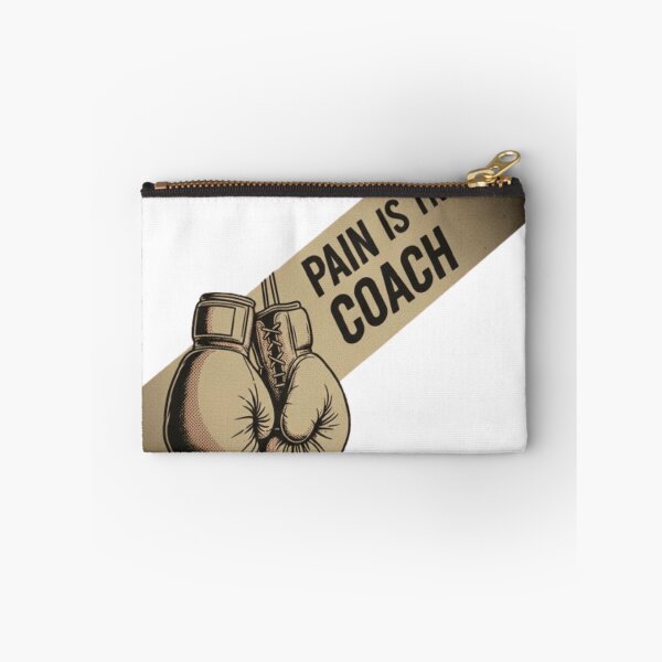 Item preview, PAIN IS THE COACH – Vintage Boxing Gloves Gym Training Design designed and sold by BuiltByDiscipline.