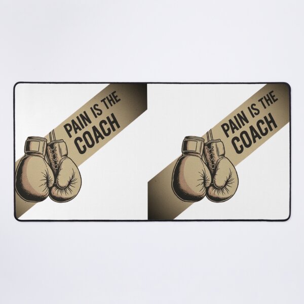 Item preview, PAIN IS THE COACH – Vintage Boxing Gloves Gym Training Design designed and sold by BuiltByDiscipline.