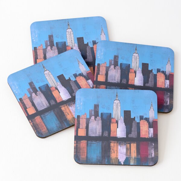 Item preview, NYC Skyline – Midnight Blue Urban Contrast designed and sold by SkylineVistas Designs.