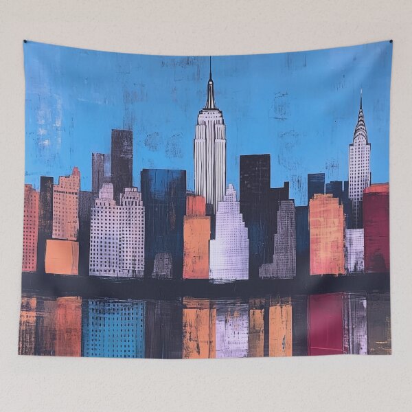 Item preview, NYC Skyline – Midnight Blue Urban Contrast designed and sold by SkylineVistas Designs.