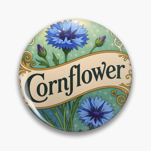 Item preview, Cornflower art nouveau label designed and sold by Ponted.
