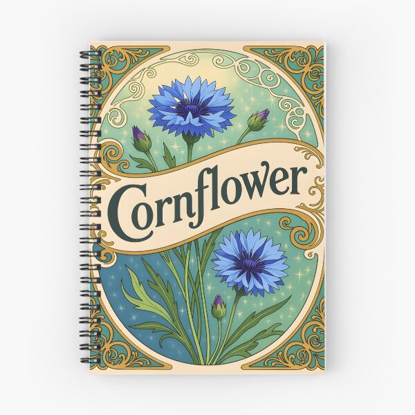 Item preview, Cornflower art nouveau label designed and sold by Ponted.