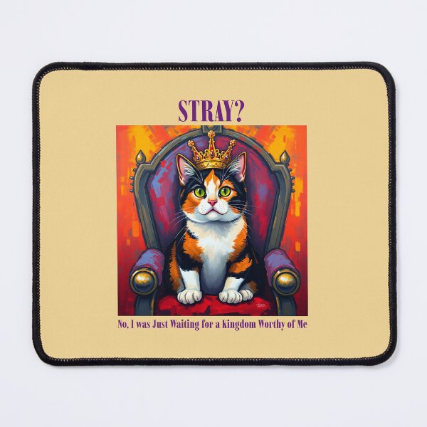 Item preview, Stray? No, Just Waiting... Cat Rescue designed and sold by Sachie's Studio.