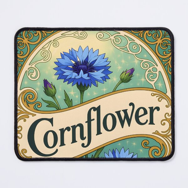 Item preview, Cornflower art nouveau label designed and sold by Ponted.
