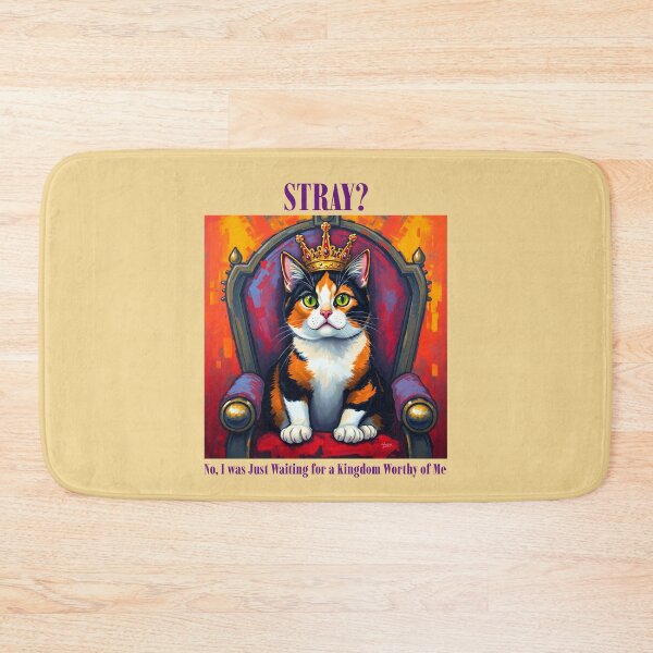 Item preview, Stray? No, Just Waiting... Cat Rescue designed and sold by Sachie's Studio.