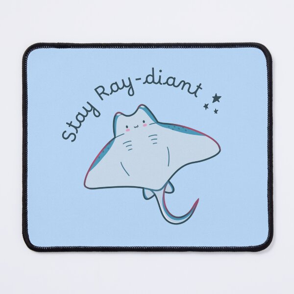 Item preview, Stay Ray-diant Kawaii Stingray designed and sold by ShyHomebodyClub.