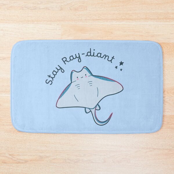 Item preview, Stay Ray-diant Kawaii Stingray designed and sold by ShyHomebodyClub.