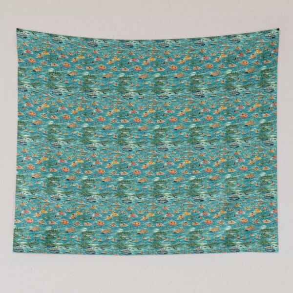 Item preview, Swimming Pontoon Boat Lake Life designed and sold by ChristinasMess.