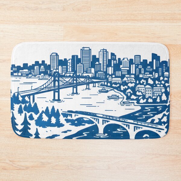 Item preview, Burlington Ontario Canada Cute Pastel Skyline Cityscape  designed and sold by HowToCanadian.