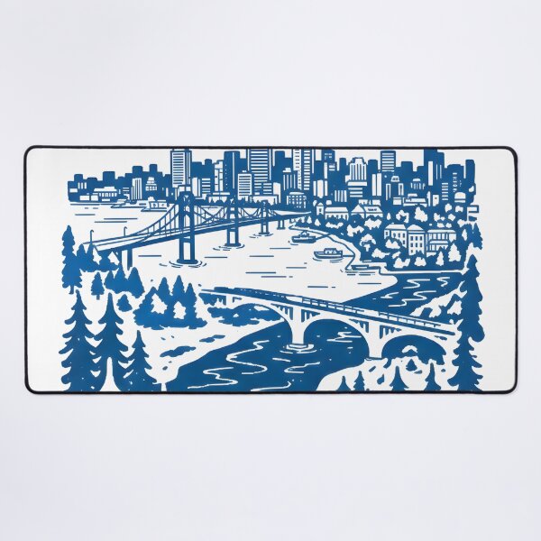 Item preview, Burlington Ontario Canada Cute Pastel Skyline Cityscape designed and sold by HowToCanadian.