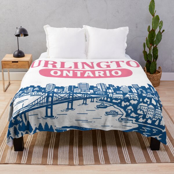 Item preview, Burlington Ontario Canada Cute Pastel Skyline Cityscape designed and sold by HowToCanadian.