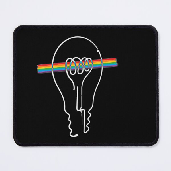 Item preview, A neon light bulb emitting rainbow light. designed and sold by NaturePhotography.