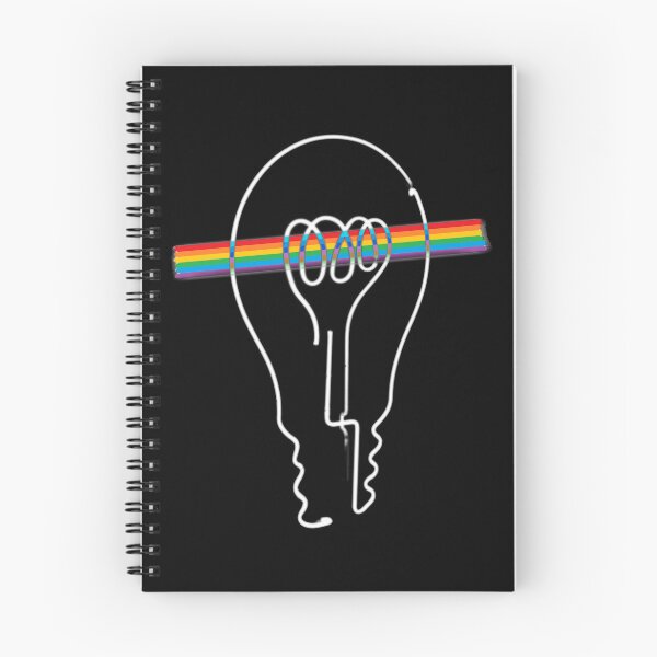 Item preview, A neon light bulb emitting rainbow light. designed and sold by NaturePhotography.