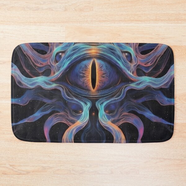 Item preview, The Guardian of Fractured Time | Cosmic Guardian Wall Art | Psychedelic Portal Entity designed and sold by House of the Charlatan.