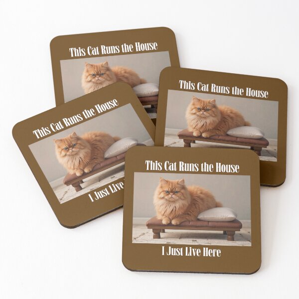 Item preview, This Cat Runs the House Cat Rescue designed and sold by Sachie's Studio.