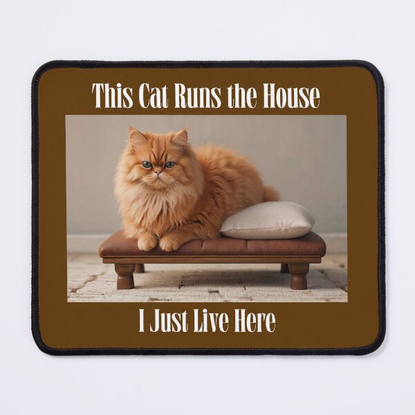 Item preview, This Cat Runs the House Cat Rescue designed and sold by Sachie's Studio.
