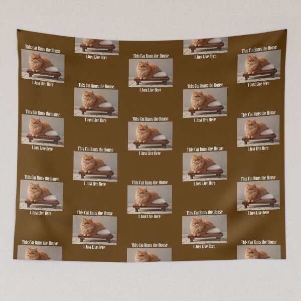 Item preview, This Cat Runs the House Cat Rescue designed and sold by Sachie's Studio.