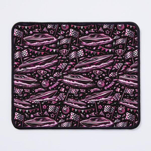 Item preview, Neon Pink Boat Racing Speedboat designed and sold by ChristinasMess.