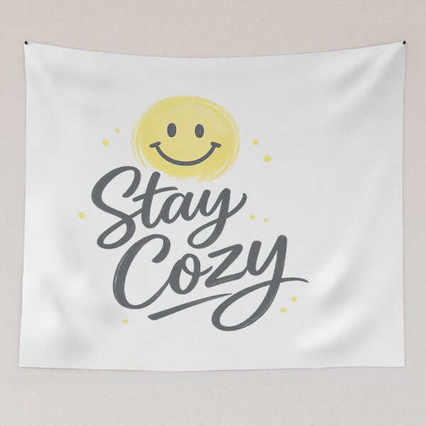 Item preview, Stay Cozy Cute Minimal Smiley designed and sold by Combat Skies.