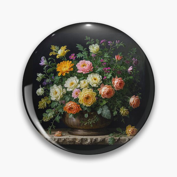 Item preview, Elegant Floral Still Life Painting – Timeless Home Décor #10 designed and sold by Helios Be. Lavsh.