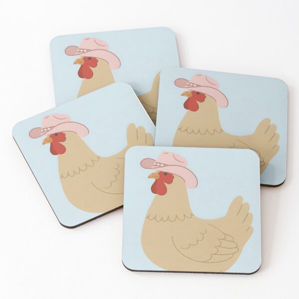 Item preview, Cute Cowgirl Chicken designed and sold by stateofcheese.