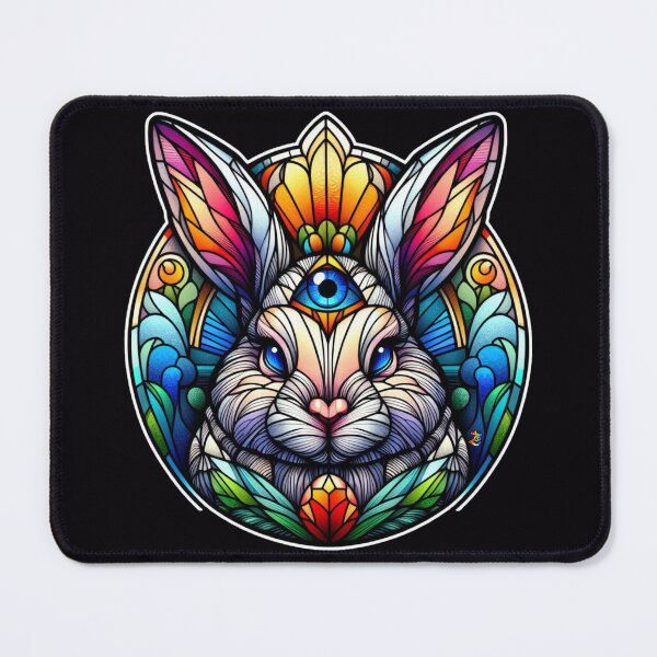 Item preview, Mystic Third Eye Stained Glass Bunny designed and sold by CAutumnTrapp.