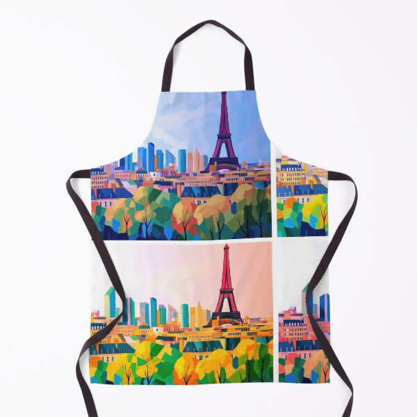 Item preview, Paris Skyline – Chromatic Panorama Quad Set designed and sold by SkylineVistas Designs.