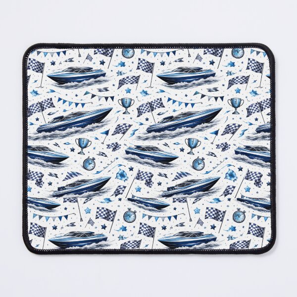 Item preview, Blue Boat Racing Speedboat designed and sold by ChristinasMess.