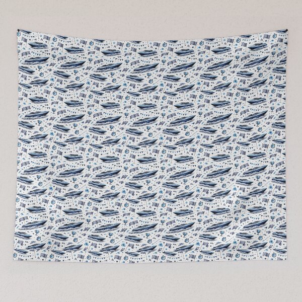 Item preview, Blue Boat Racing Speedboat designed and sold by ChristinasMess.