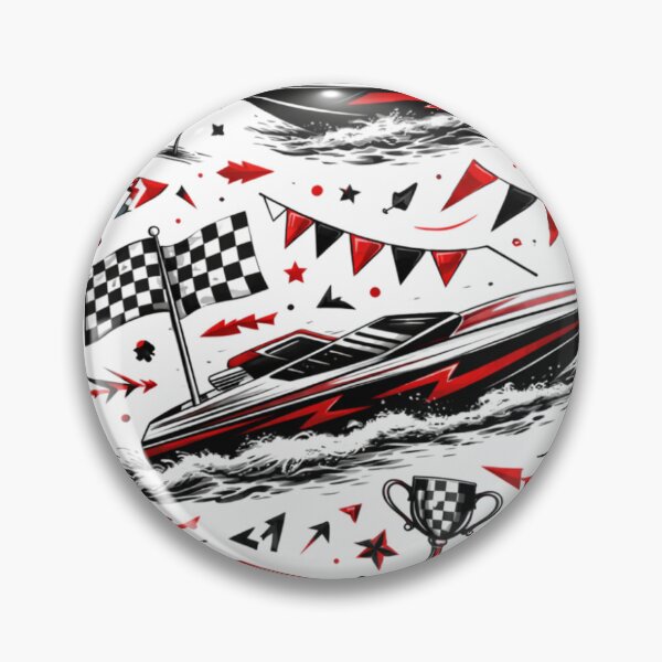 Item preview, Red Boat Racing Speedboat designed and sold by ChristinasMess.