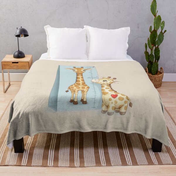 Item preview, Still Growing Giraffe Nursery Art designed and sold by HumTumMe.