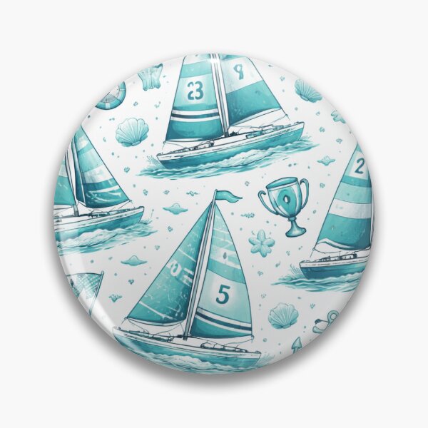Item preview, Turqouise Race Boat Sailing designed and sold by ChristinasMess.