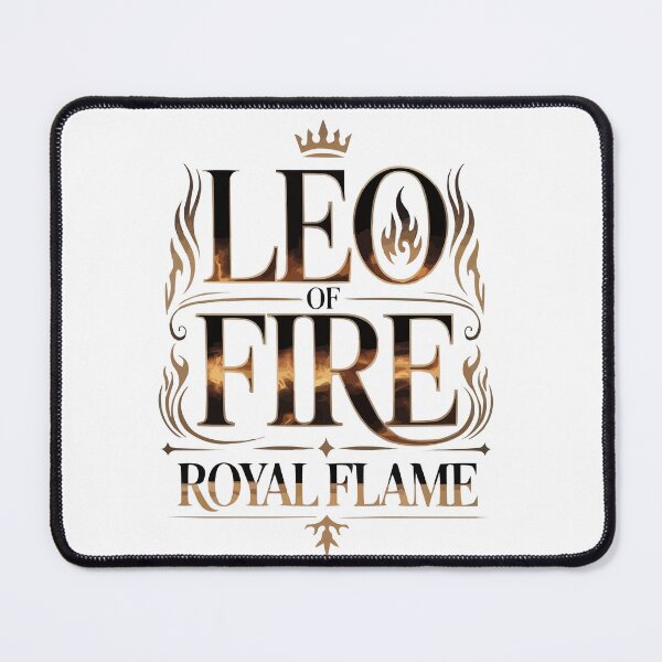 Item preview, Leo of Fire – Royal Flame Luxury Fire Zodiac Design designed and sold by MoodThreadz.