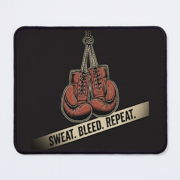 Item preview, SWEAT.BLEED.REPEAT – Vintage Boxing Gloves Gym Training Design designed and sold by BuiltByDiscipline.
